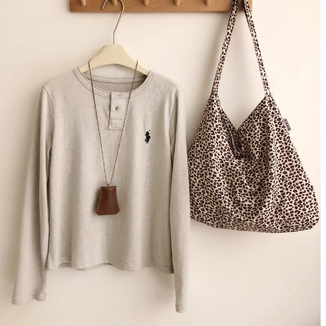 FUJIA STYLE新款休闲时尚简约刺绣长袖T恤T09082