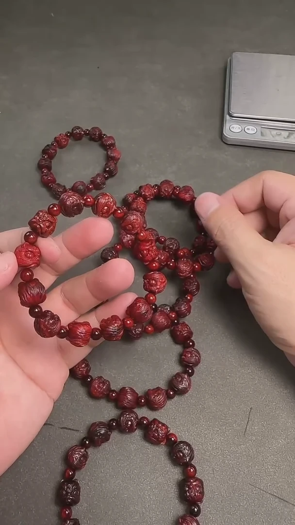 小叶紫檀手串/手链483104-紫檀火焰纹1.2醒狮