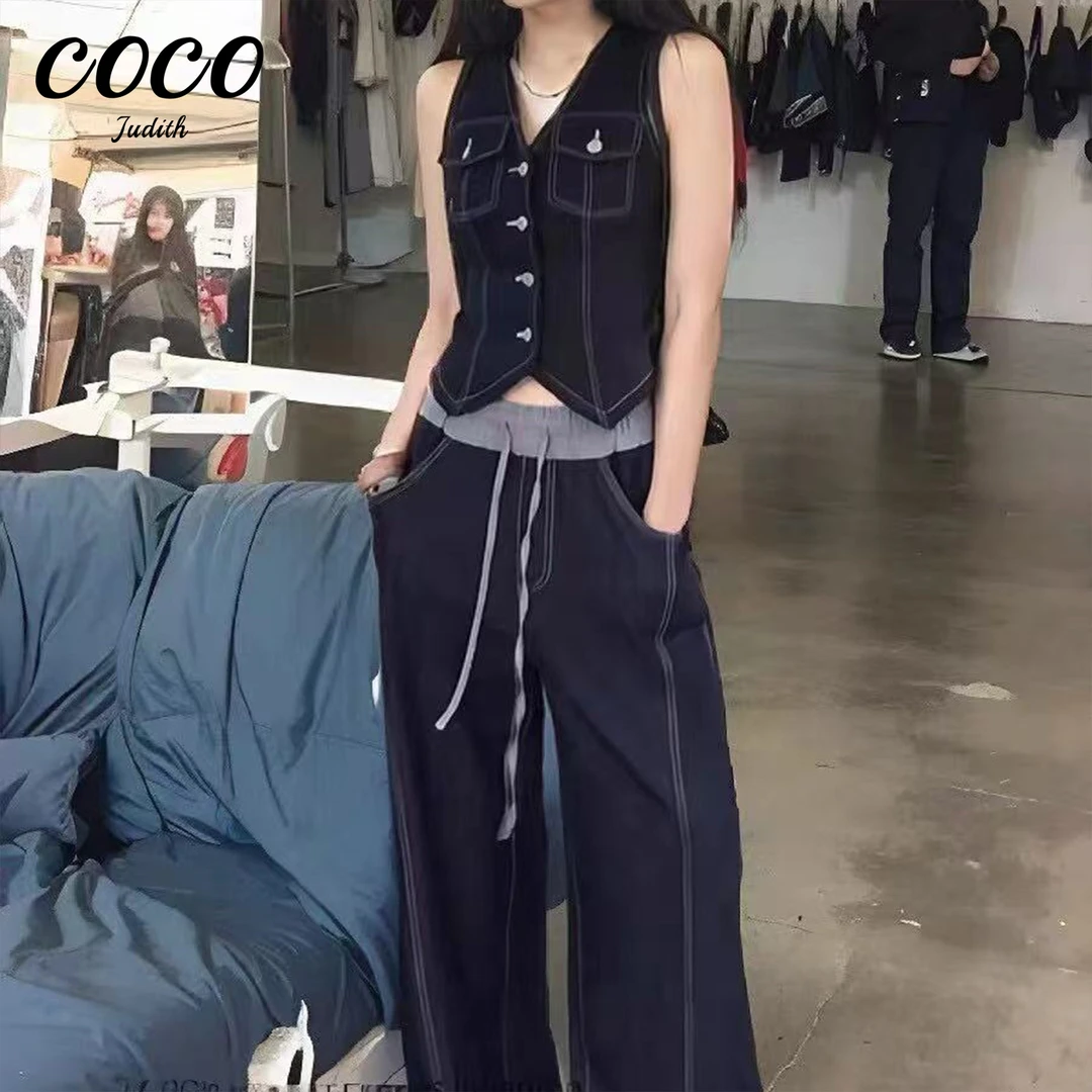 现货【RG5768】时尚赫本风打底衫背心马甲气质三件套显瘦减龄套装