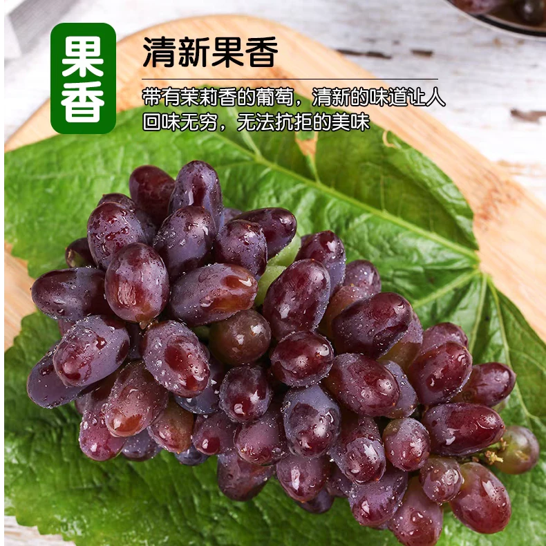 【顺丰】茉莉香葡萄无籽提子香甜新鲜采摘新鲜发 当季时令1斤2斤3斤