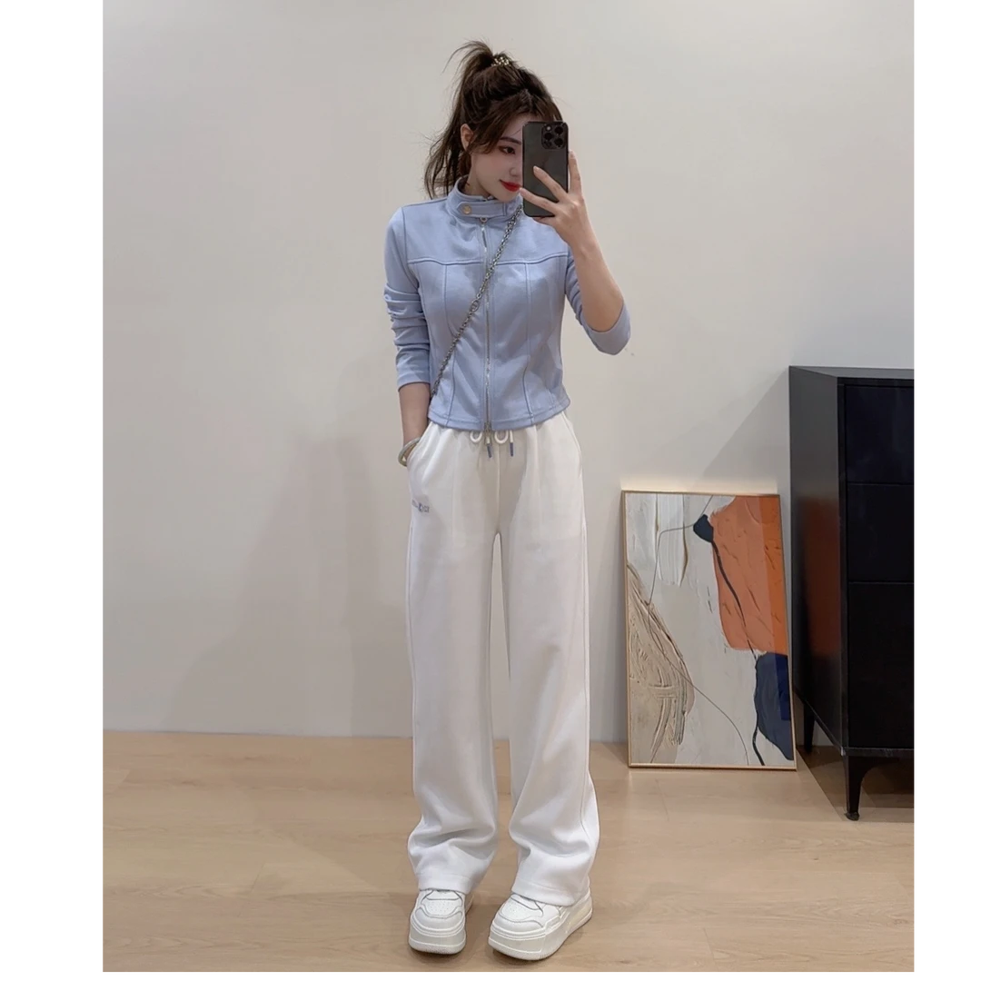 奈奈妮【氧气日记】时尚两件套套装显瘦运动休闲6000