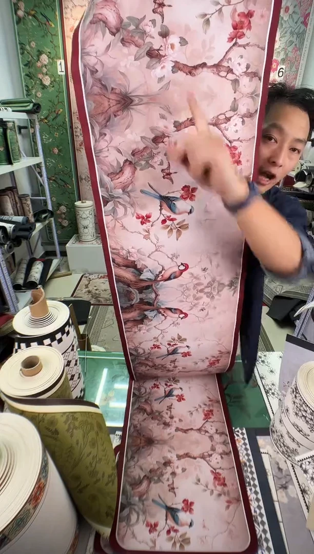 混纺40 240 茶红微瑕