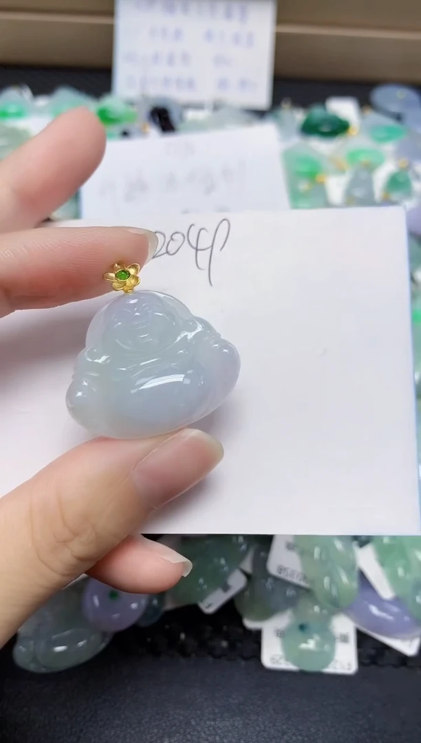 翡翠未镶嵌颈饰天然缅甸翡翠A货