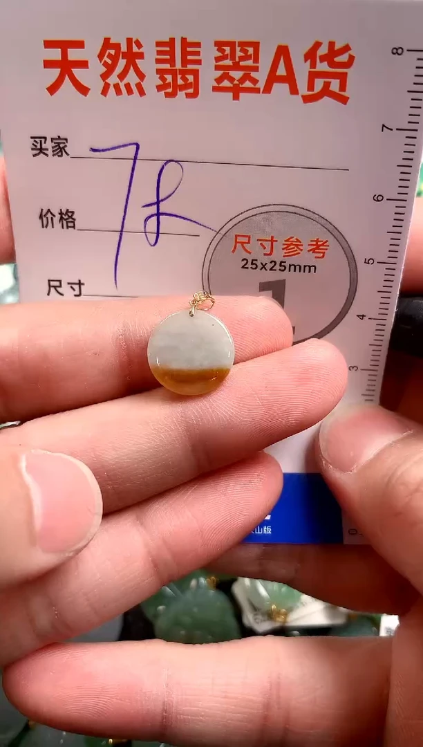 【闪购商品】翡翠颈饰18K金镶嵌13004765