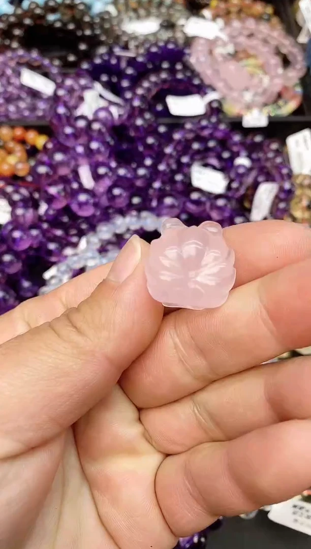 【闪购商品】水晶手串未镶嵌9a粉水晶狐仙