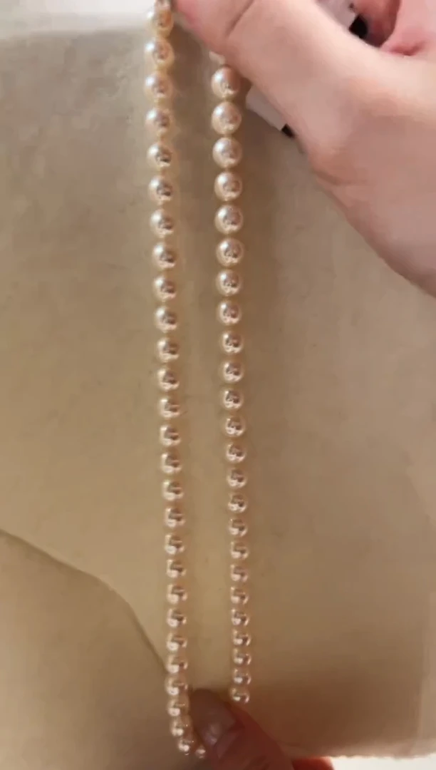 未镶嵌海水珍珠DA 羽皇金串链 7-8 xt064