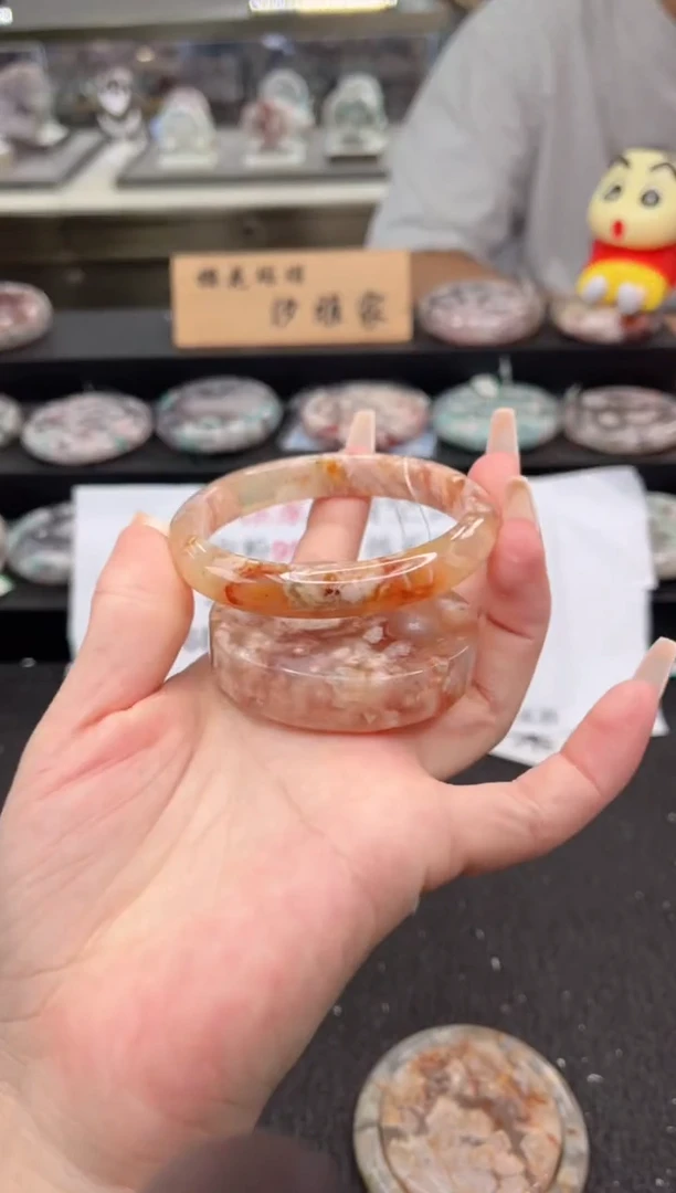 石英质玉手镯未镶嵌57圈口 （赠品镯心）3886373