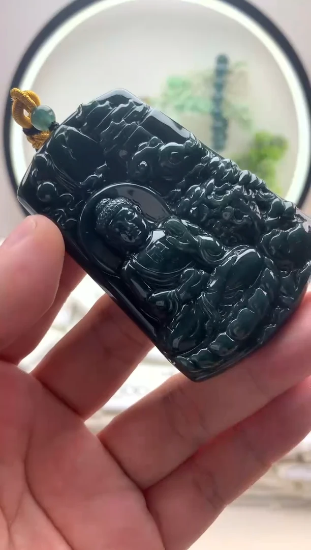 颈饰未镶嵌翡翠阿弥陀佛