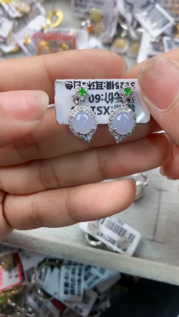 银S925镶嵌戒指翡翠4444----3