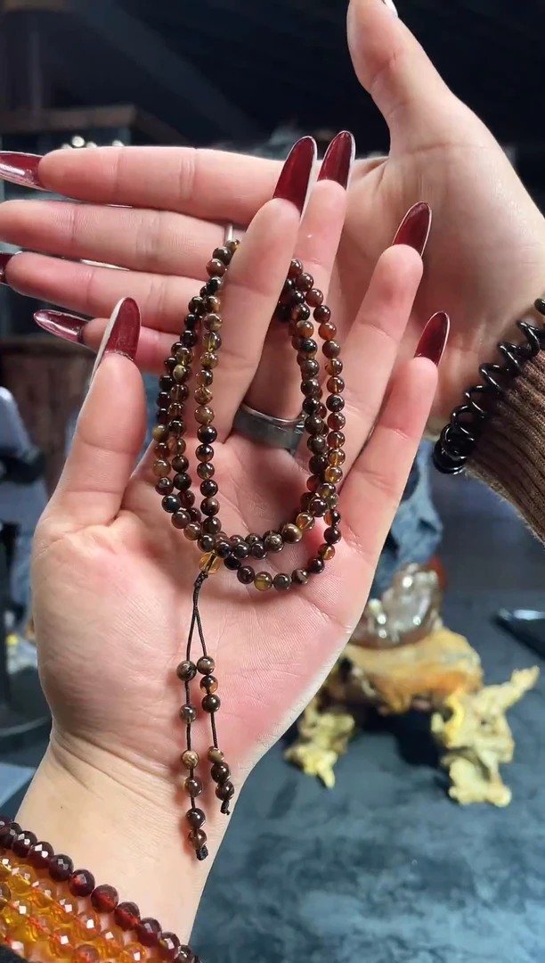 琥珀颈饰未镶嵌缅甸琥珀福利108