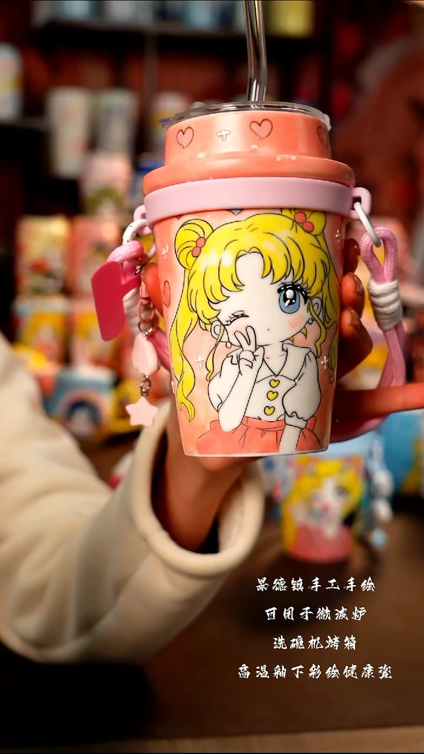 景德镇手工手绘陶瓷杯杯