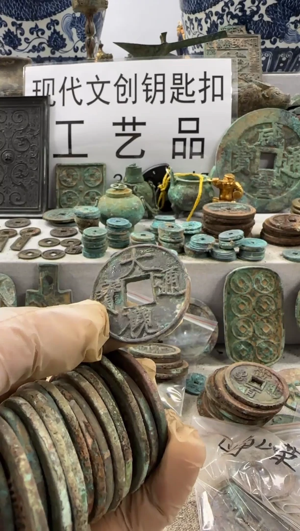 铜左*國现代文创钥匙扣工艺品