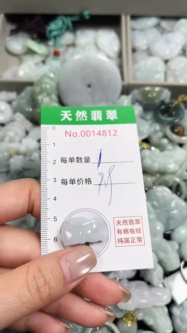 翡翠未镶嵌吊坠(不含链)4812