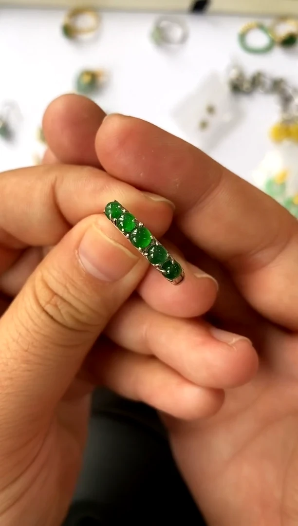 【闪购商品】翡翠戒指银S925镶嵌买断价