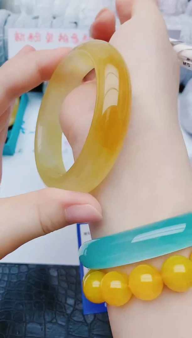 未镶嵌手镯石英质玉z103+59-60