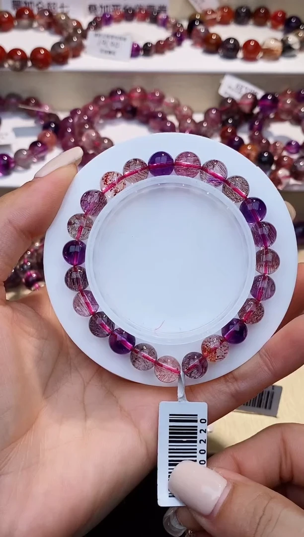 未镶嵌手串水晶黑加仑超七8m+