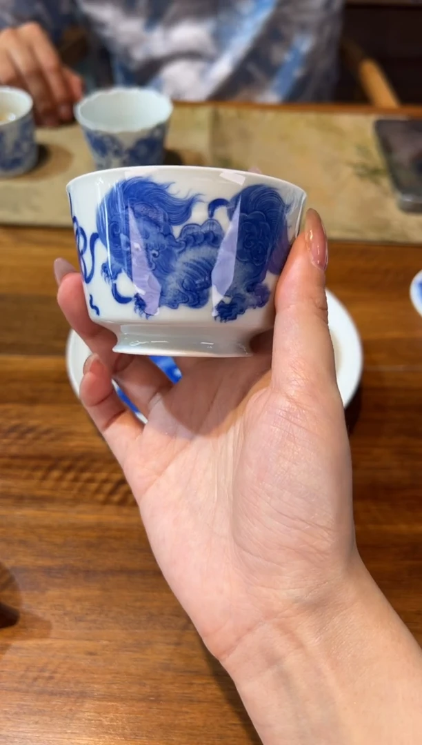 瓷片竹林草堂     单狮
