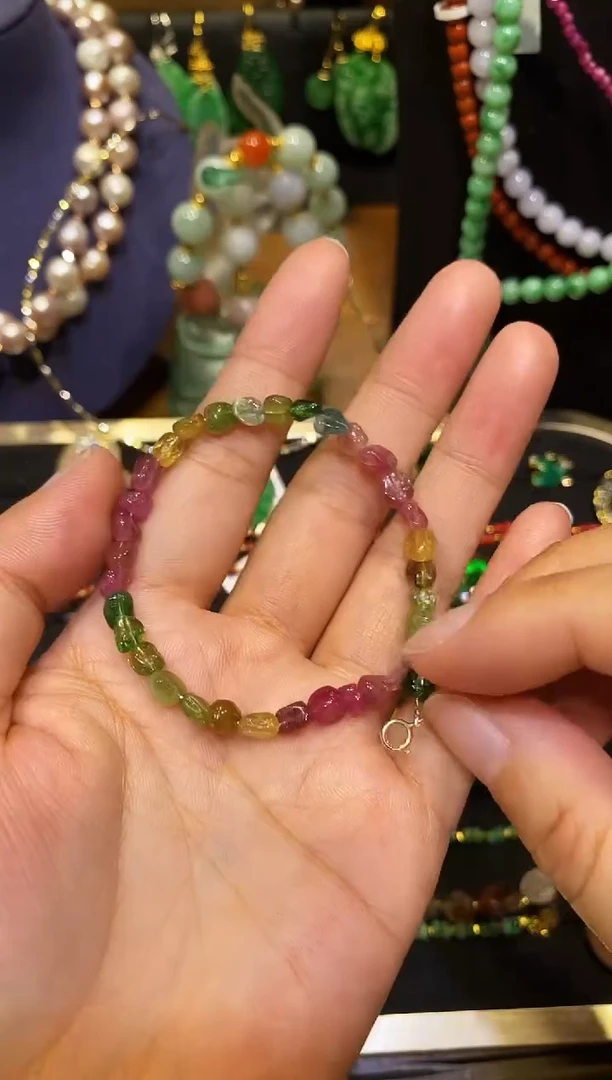 未镶嵌手链碧玺手串