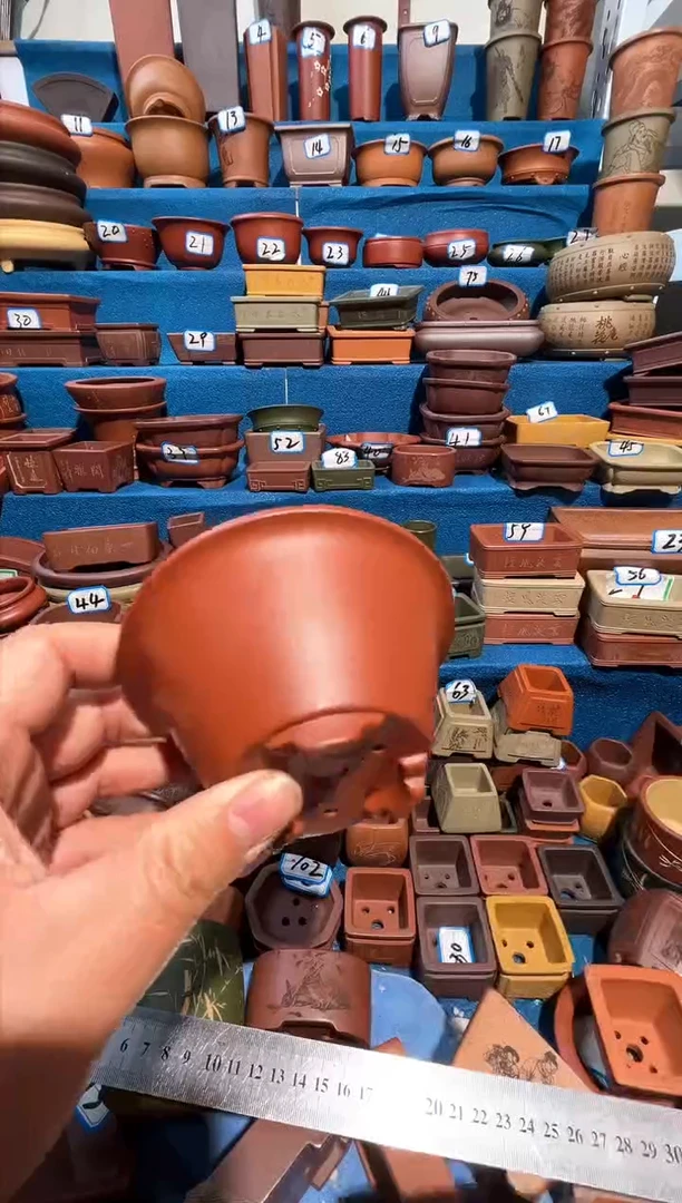 【闪购商品】紫砂紫砂花盆10*5.5