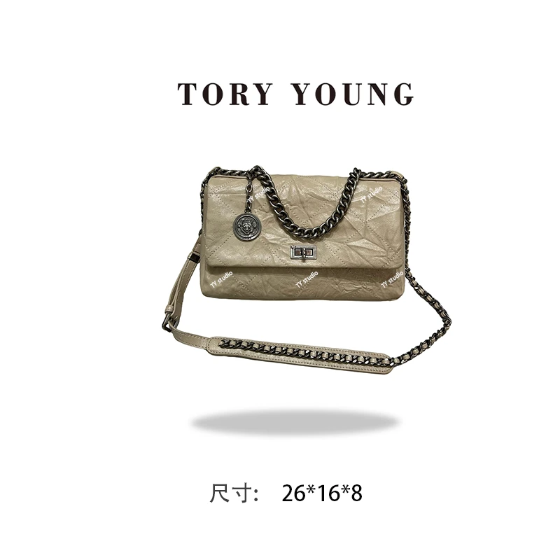 【TY】ZT-D7088-奶油杏 轻奢高级韩版单肩潮流时尚简约女包