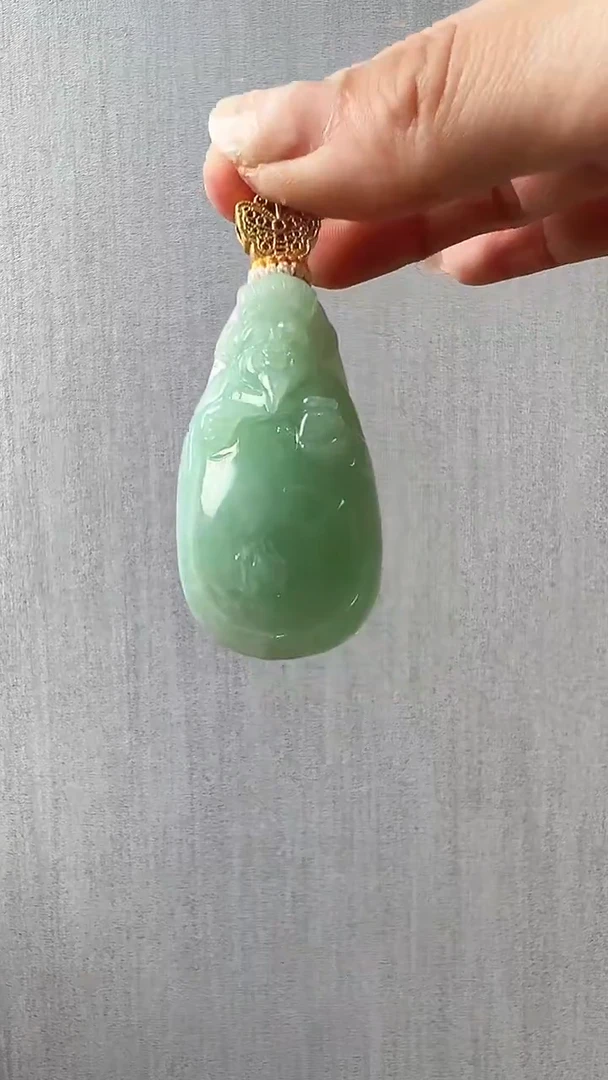颈饰未镶嵌翡翠财神