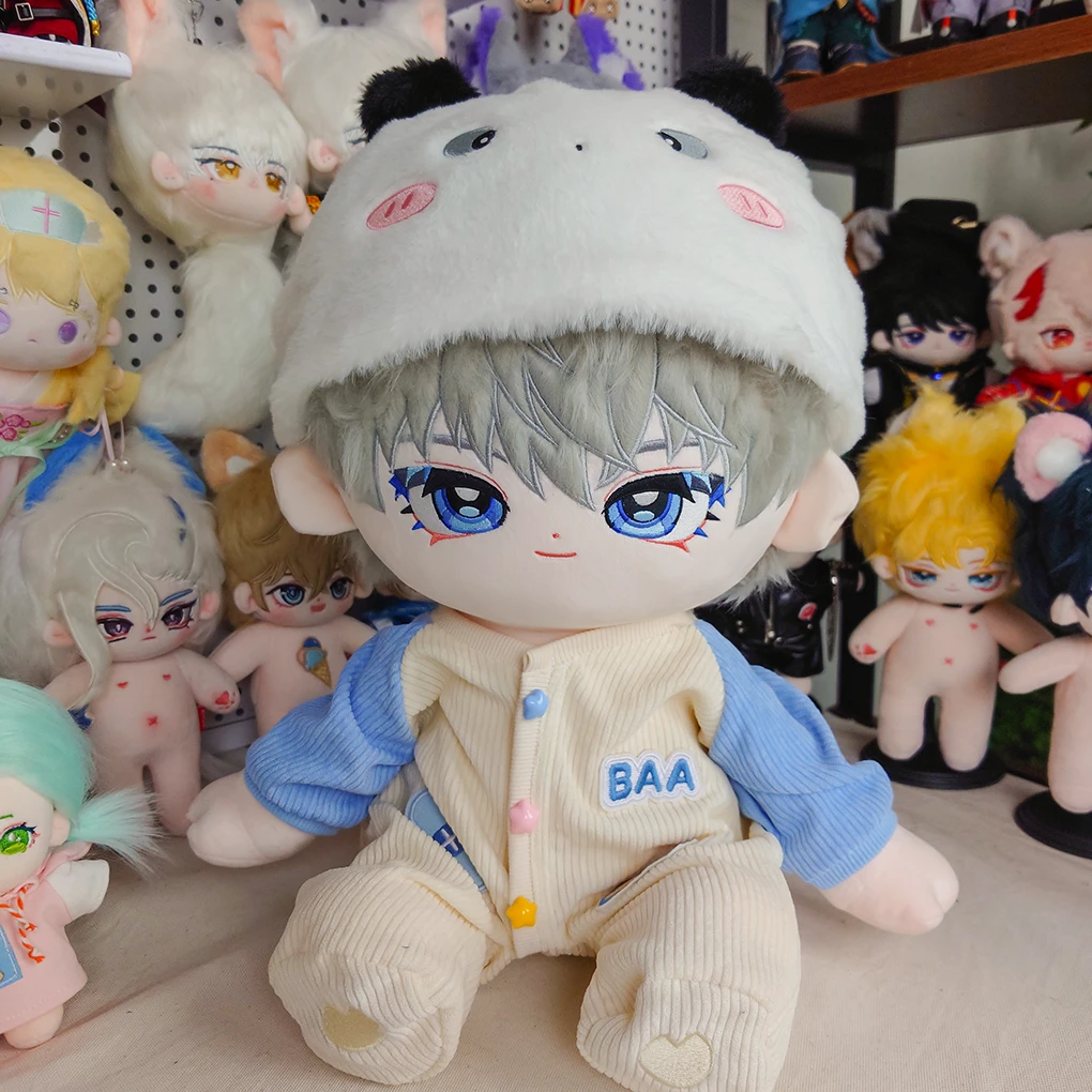 恋与深空系列星回月转40cm坐姿复杂眼棉花娃娃沈星回同人玩偶抱枕