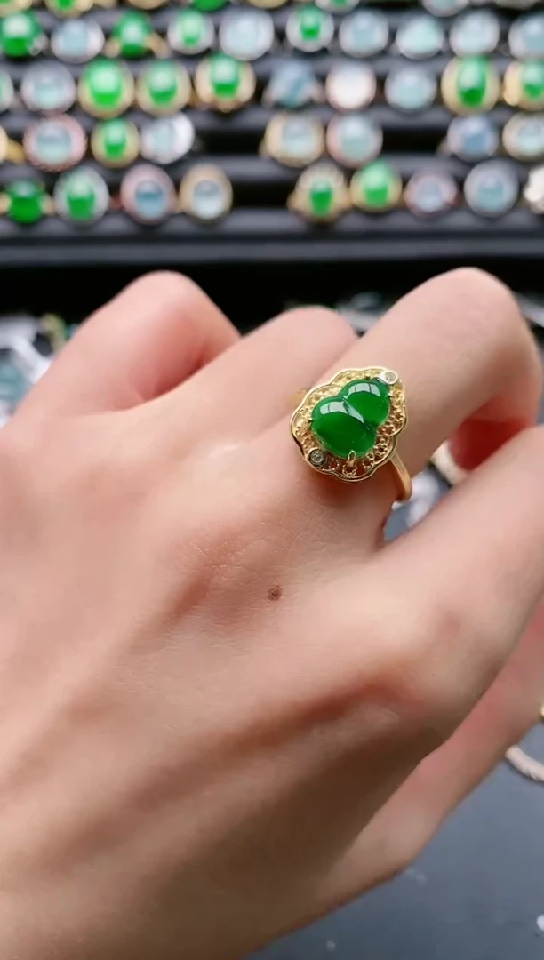 【闪购商品】翡翠戒指银S925镶嵌11111