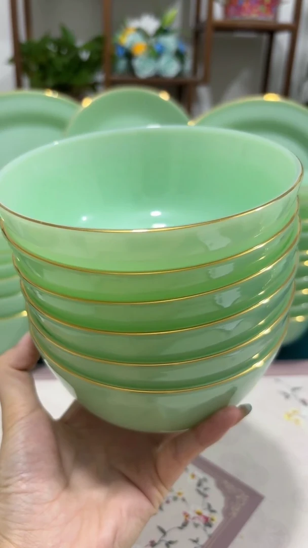 5.5英寸玉瓷碗6个口径13.8厘米