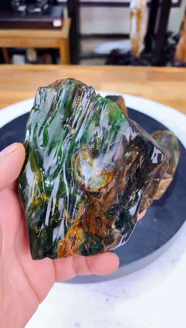 硅化玉珠宝奇石未镶嵌1