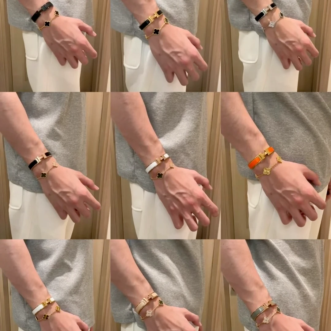 #三男孩专享#002 H大象灰气质轻奢百搭手镯