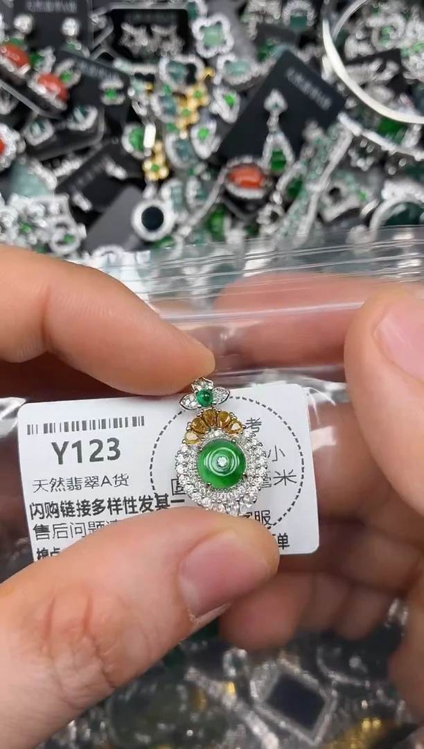 颈饰未镶嵌翡翠Y123吊坠