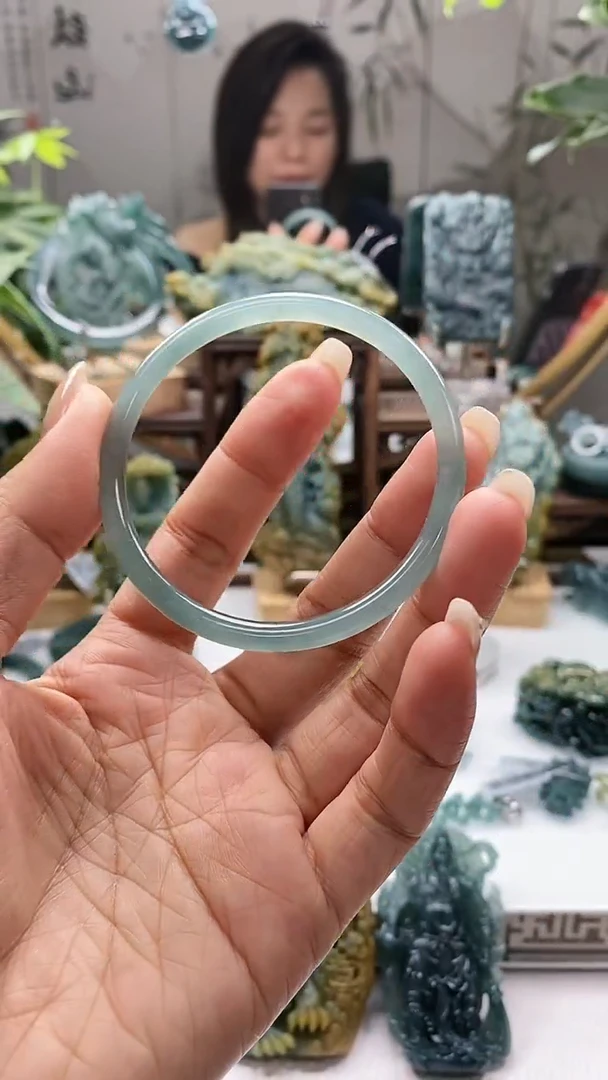 翡翠未镶嵌颈饰翡翠圈口56