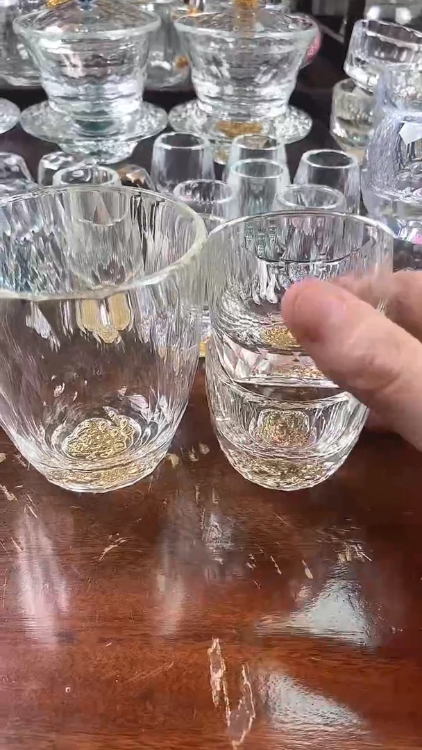 【闪购商品】玺宴新款水晶莲花底公道杯+莲花底杯2个