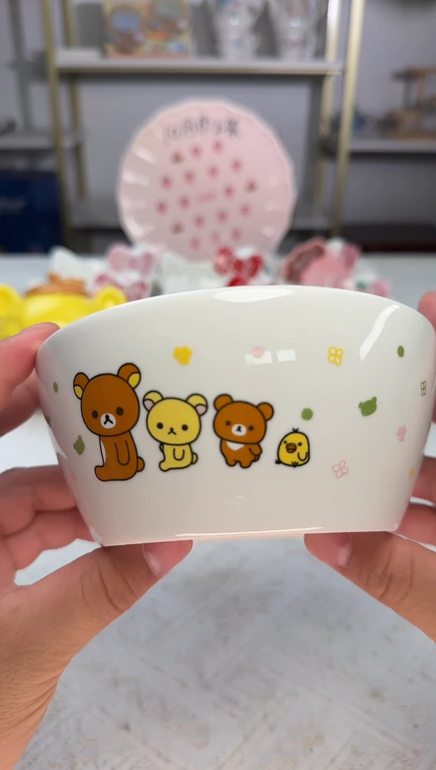 瓷片可爱卡通陶瓷餐具