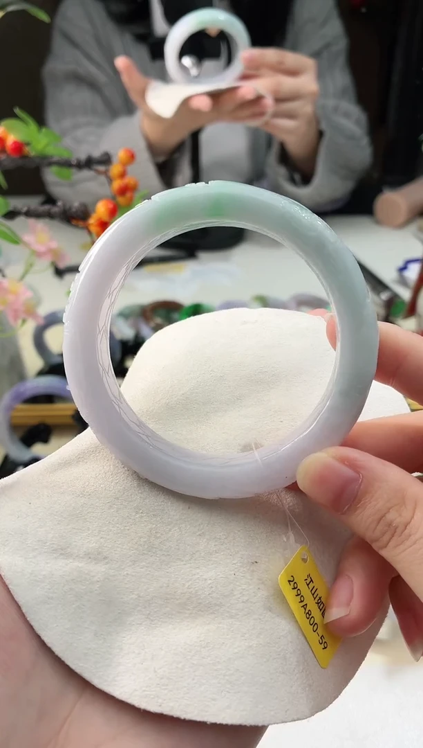 未镶嵌手镯翡翠5  翡翠手镯 59