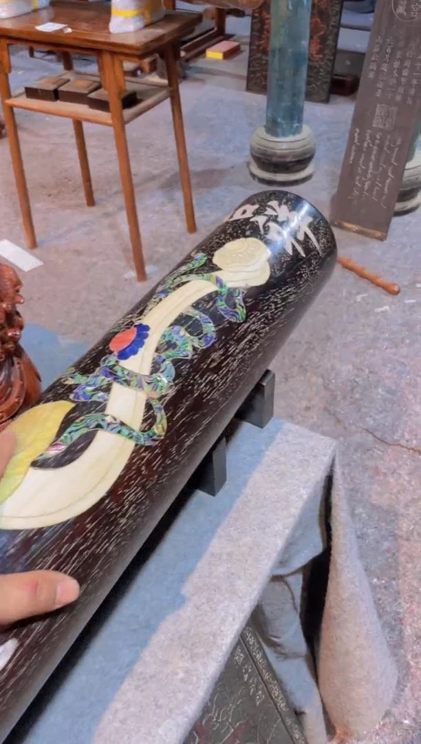 木善**涟珍藏老货..紫檀..吉祥如意