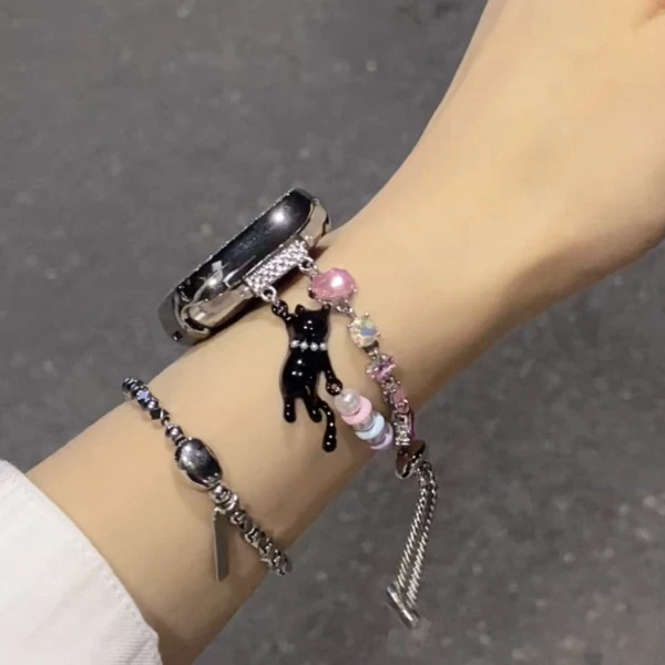 华子小猫手链款表带 适用iwatchS10苹果手表AppleWatchS98765E