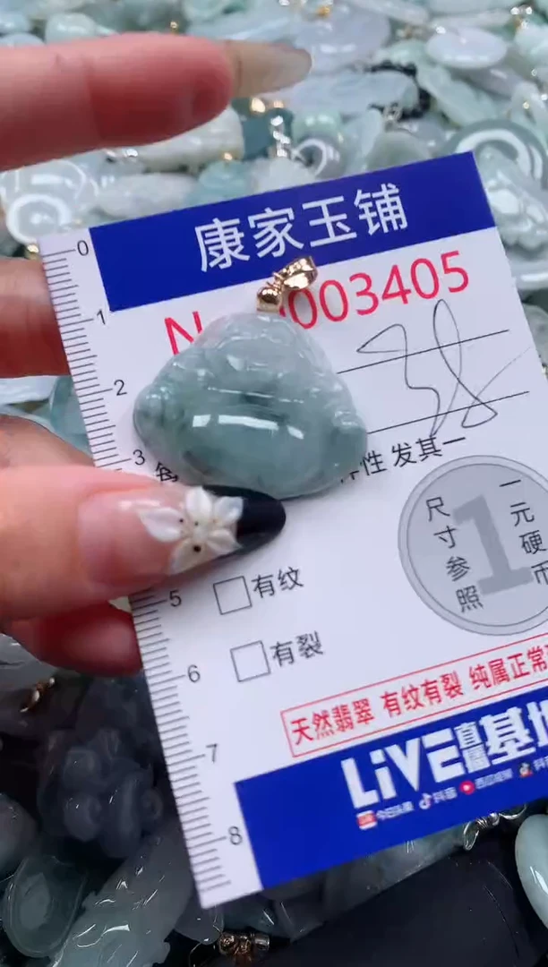 颈饰未镶嵌翡翠3405