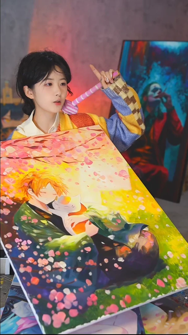 油画大尺寸夏目丙烯画纯手绘