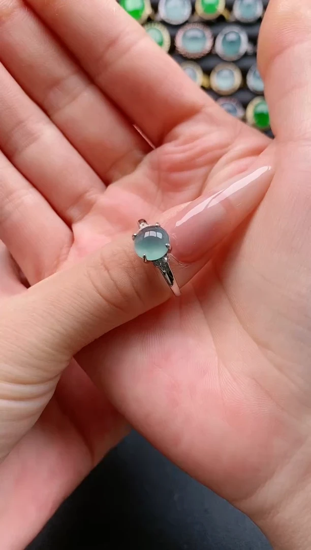 【闪购商品】翡翠戒指银S925镶嵌1111111111