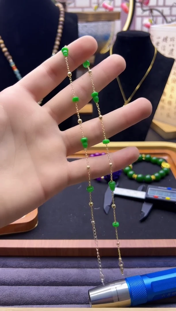 【闪购商品】翡翠颈饰14K金镶嵌X642