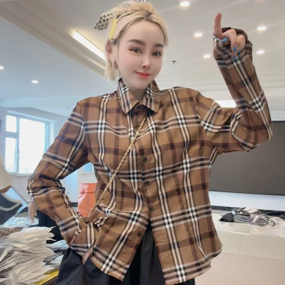 百搭款览 1795咖格衬衫