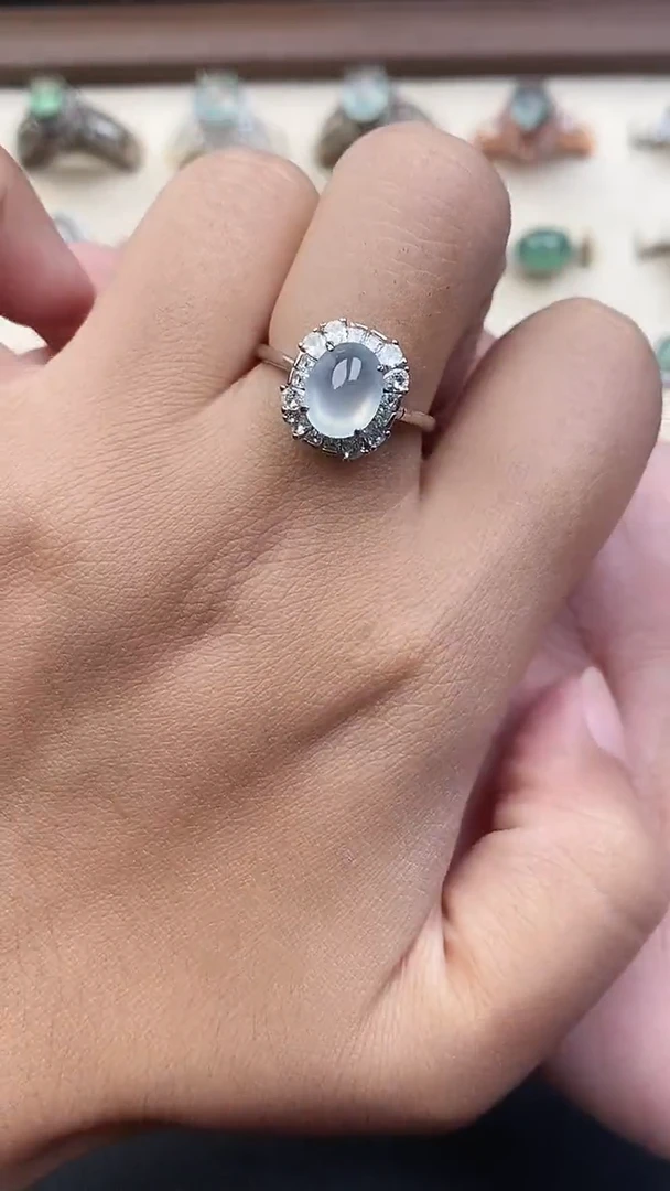 银S925镶嵌定制翡翠6969679