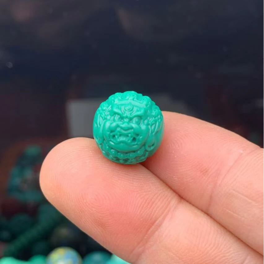 深绿色黑天16mm配珠【064】