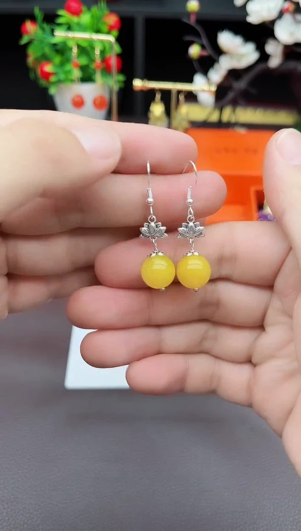 玛瑙/玉髓耳饰银S925镶嵌315000