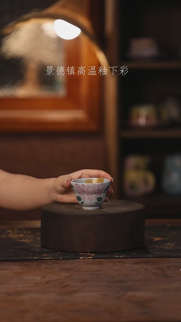 陶瓷景德镇高温釉下手绘陶瓷355