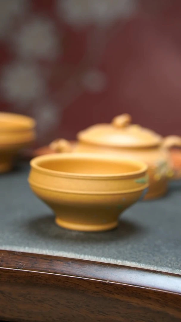 【闪购商品】紫砂茶壶黄金段杯子大瑕