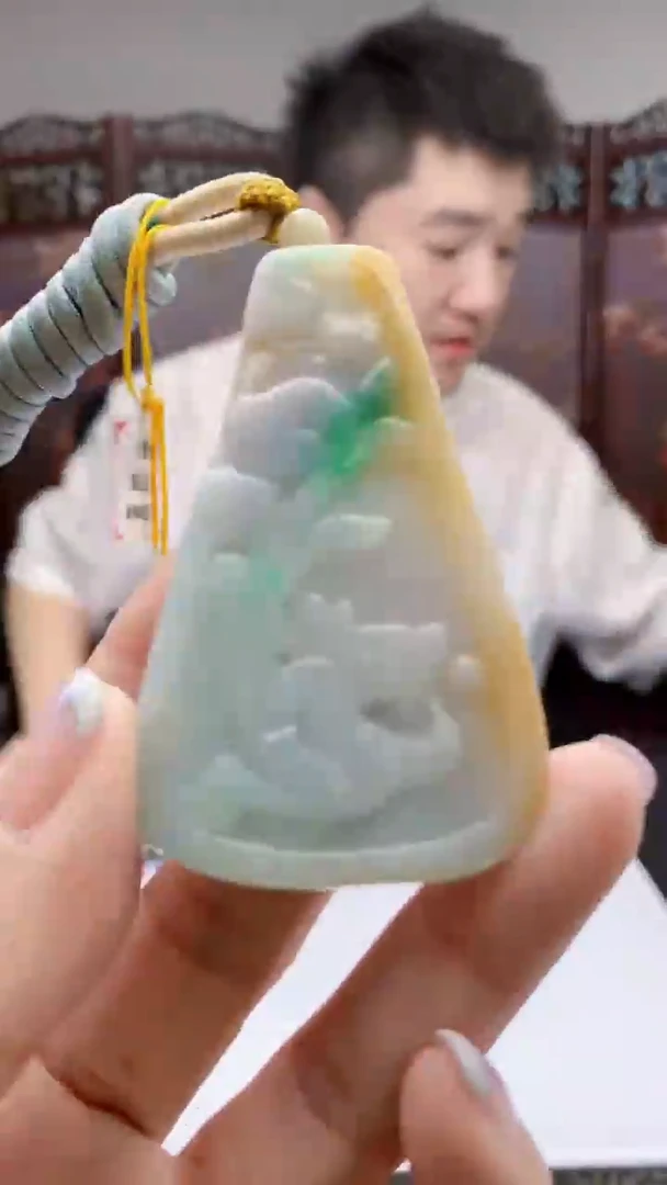 定制翡翠未镶嵌1052jj-毛货挂件29