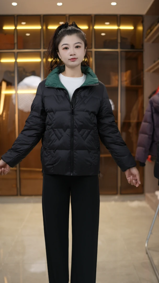 2025新款轻薄款女士90白鸭绒羽绒服外套时尚百搭宽松外套秋冬季