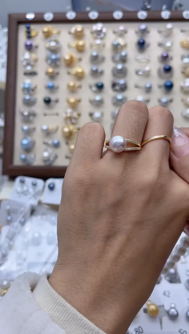 【闪购商品】淡水珍珠戒指合金0.0